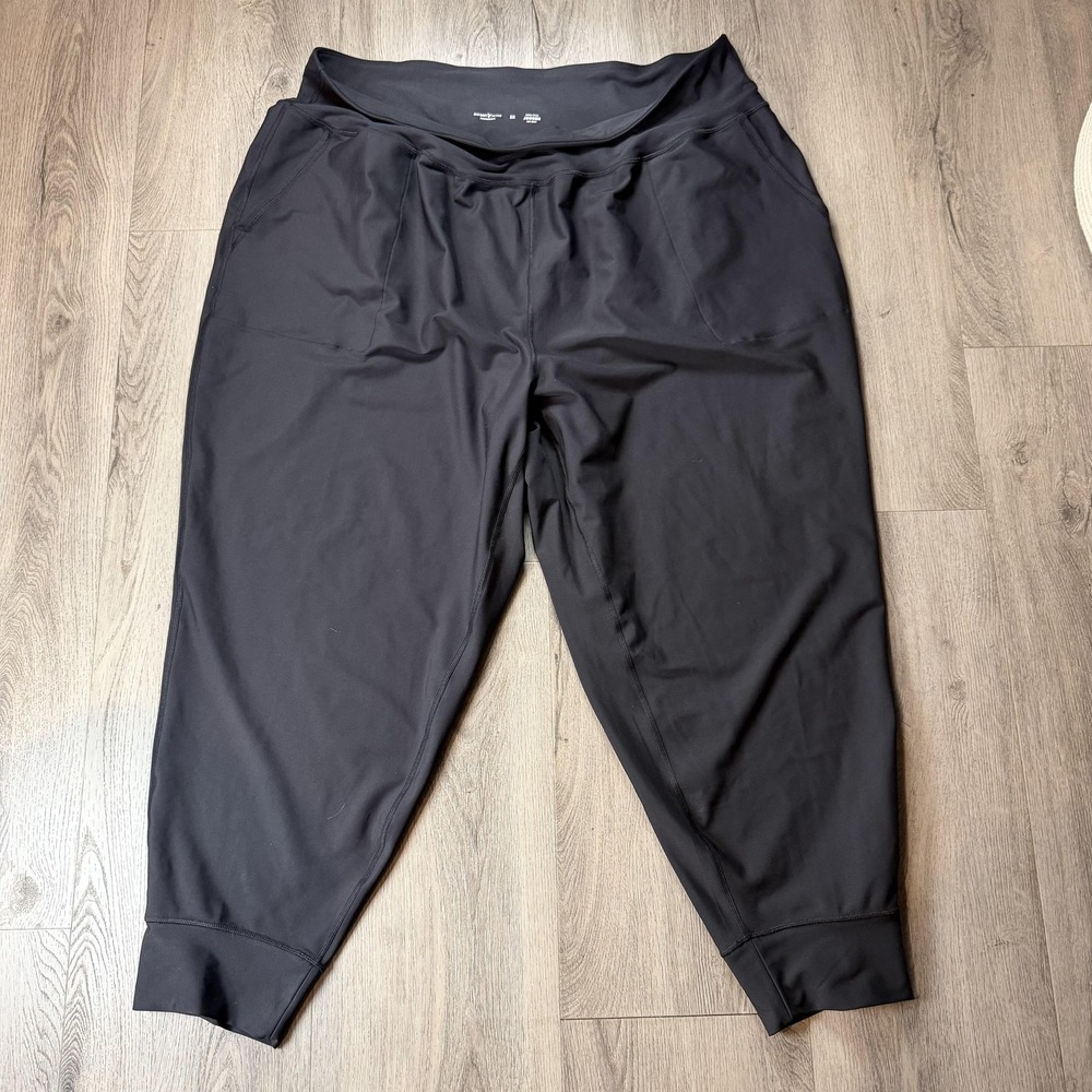 Old Navy Active Pants Womens 3X Black Powersoft High Rise Jogger Go-Dry Athletic